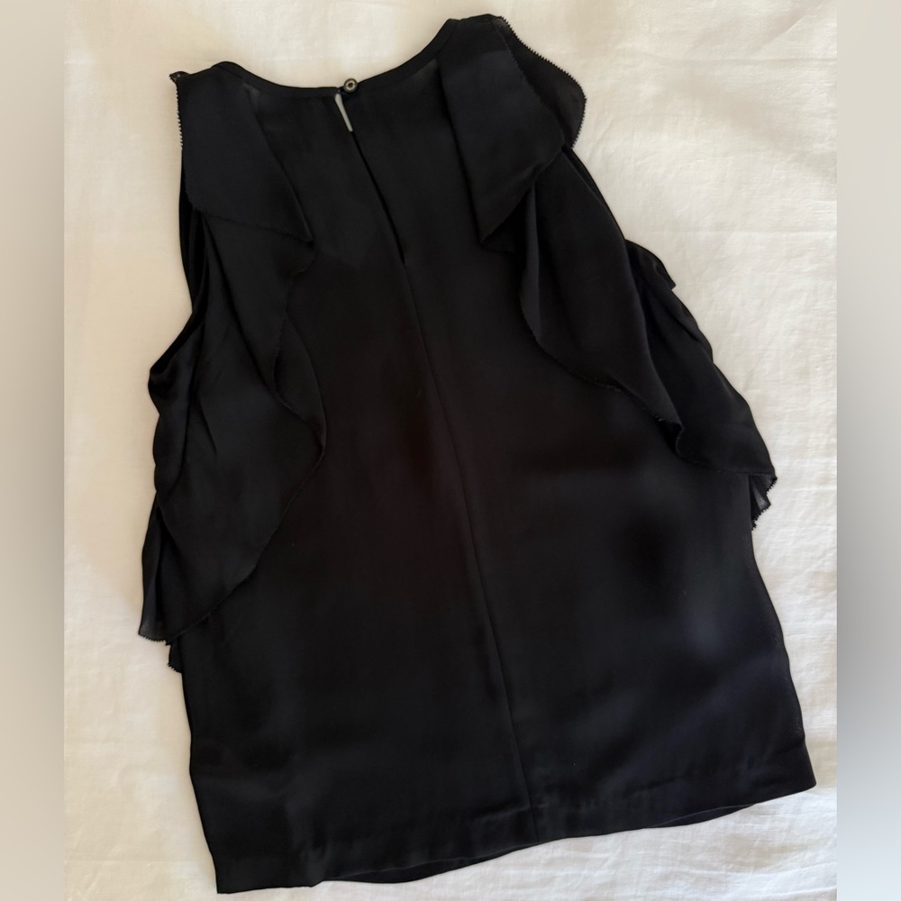 Kate Spade Black Ruffle Blouse - Picture 6 of 11